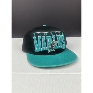 FLORIDA‎ MARLINS Raised Embroidered Logo Baseball Cap Hat New Era Snap Back